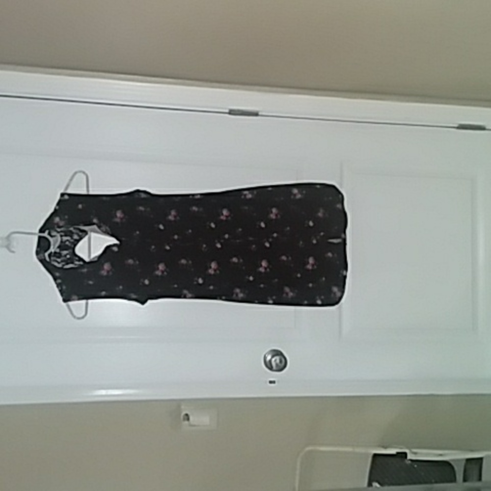 Dark floral summer dress